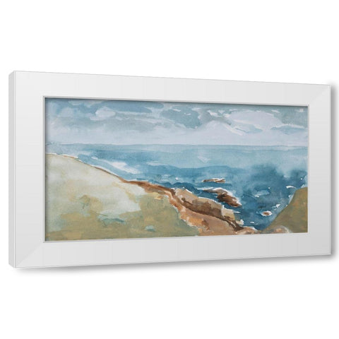Cliffs of Sonoma White Modern Wood Framed Art Print by Delamater, Rob