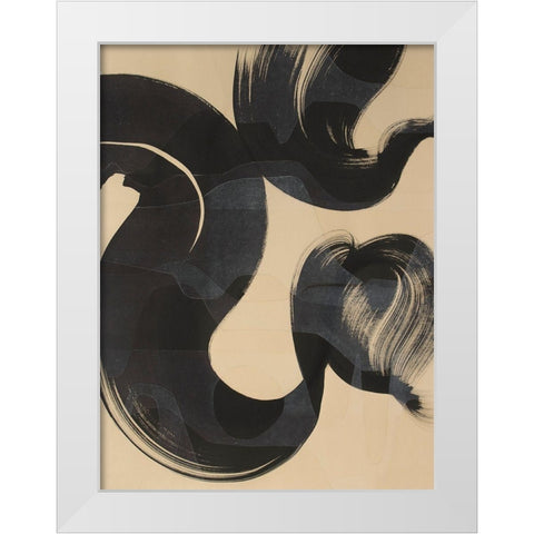 Sea Change I White Modern Wood Framed Art Print by Delamater, Rob