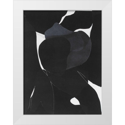 Night Bloom I White Modern Wood Framed Art Print by Delamater, Rob