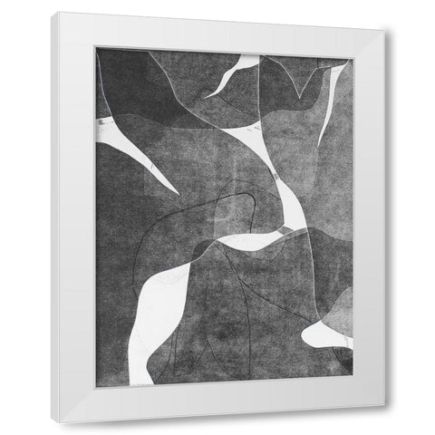 Night Bloom III White Modern Wood Framed Art Print by Delamater, Rob