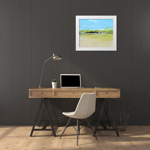 From the Terrace I White Modern Wood Framed Art Print by Gordon, Sharon