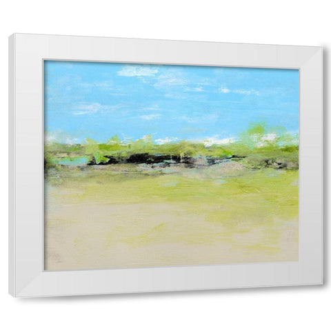 From the Terrace I White Modern Wood Framed Art Print by Gordon, Sharon