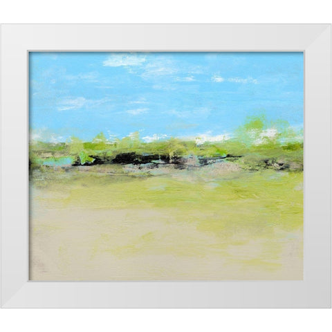 From the Terrace I White Modern Wood Framed Art Print by Gordon, Sharon