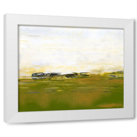 From the Terrace III White Modern Wood Framed Art Print by Gordon, Sharon