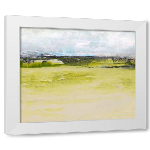 From the Terrace IV White Modern Wood Framed Art Print by Gordon, Sharon