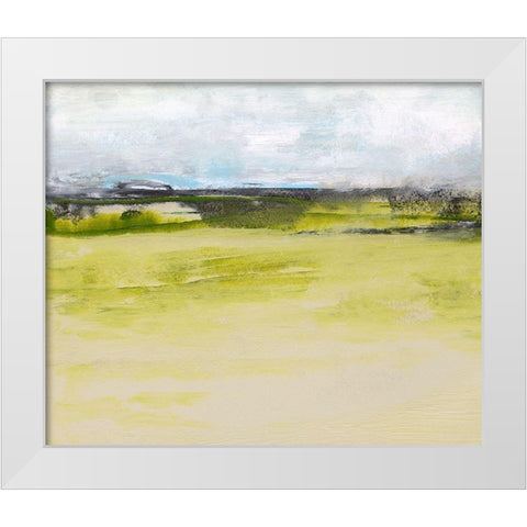 From the Terrace IV White Modern Wood Framed Art Print by Gordon, Sharon