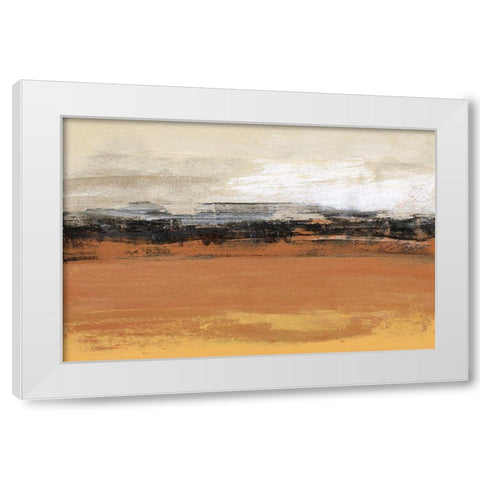 Bridges Ochre I White Modern Wood Framed Art Print by Gordon, Sharon
