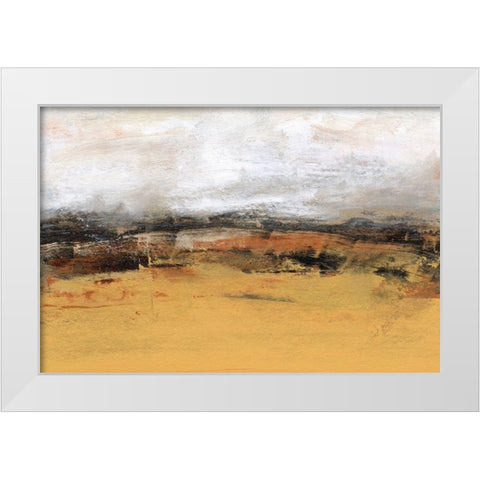 Bridges Ochre IV White Modern Wood Framed Art Print by Gordon, Sharon