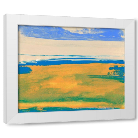 North Fork II White Modern Wood Framed Art Print by Gordon, Sharon