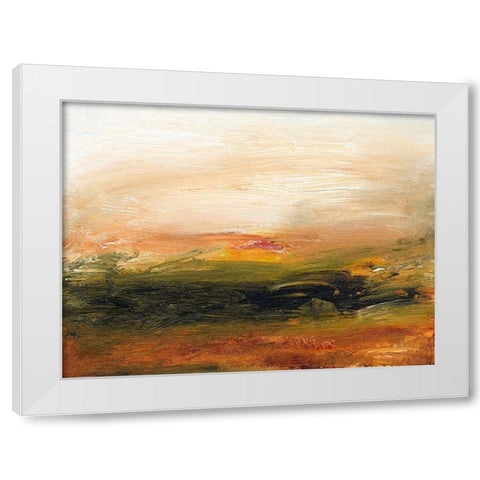 Lingering Light I White Modern Wood Framed Art Print by Gordon, Sharon
