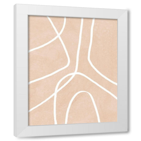 Clean Contour III White Modern Wood Framed Art Print by Vess, June Erica