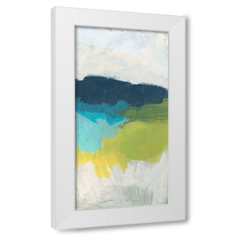 Valley Grandure IV White Modern Wood Framed Art Print by Vess, June Erica