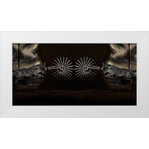 Photography Study Spurs White Modern Wood Framed Art Print by PHBurchett