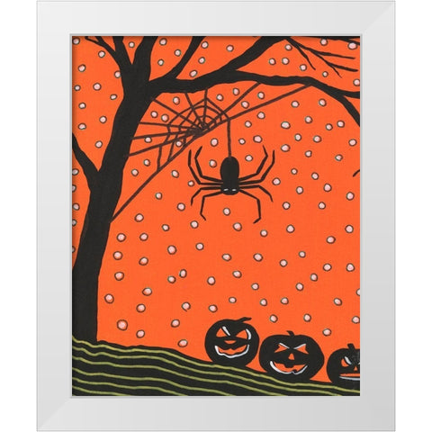 Halloween Fun VI White Modern Wood Framed Art Print by Moore, Regina