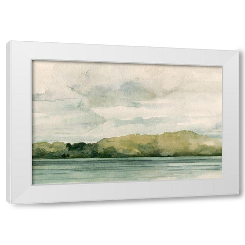 Riverside I White Modern Wood Framed Art Print by Caroline, Emma