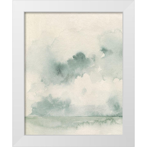 Ocean Impression I White Modern Wood Framed Art Print by Caroline, Emma