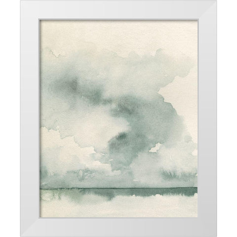 Ocean Impression II White Modern Wood Framed Art Print by Caroline, Emma