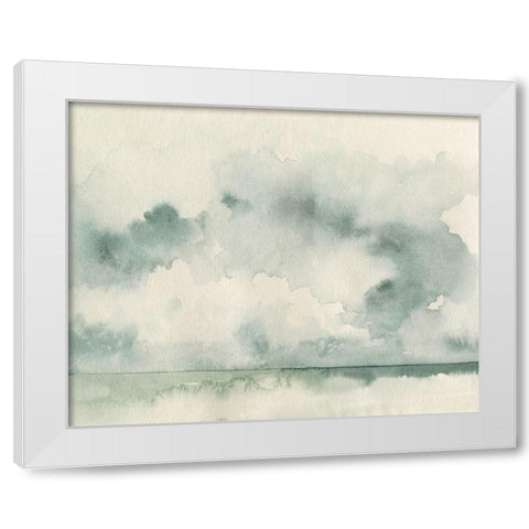 Ocean Impression III White Modern Wood Framed Art Print by Caroline, Emma
