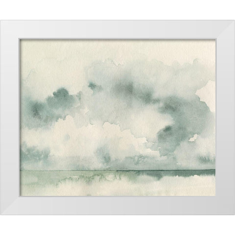Ocean Impression III White Modern Wood Framed Art Print by Caroline, Emma