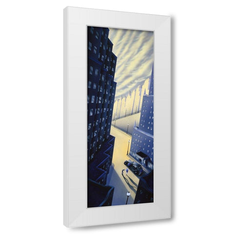 Fancy our Meeting White Modern Wood Framed Art Print by Hoppe, Robert