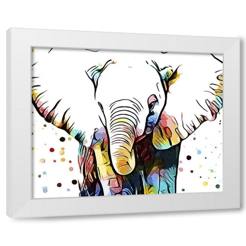 Motley Crew in Color III White Modern Wood Framed Art Print by Aldridge, Ashley