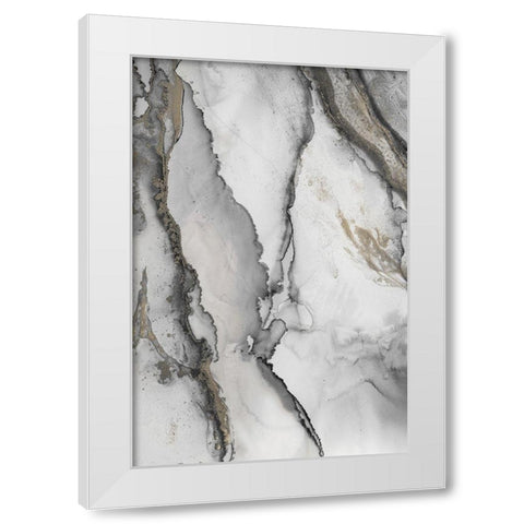 Abstract Ink Fantasy I White Modern Wood Framed Art Print by Haase, Andrea