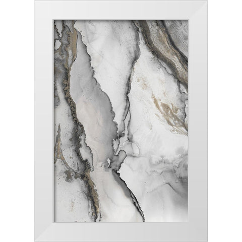 Abstract Ink Fantasy I White Modern Wood Framed Art Print by Haase, Andrea