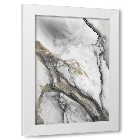 Abstract Ink Fantasy II White Modern Wood Framed Art Print by Haase, Andrea