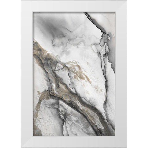 Abstract Ink Fantasy II White Modern Wood Framed Art Print by Haase, Andrea