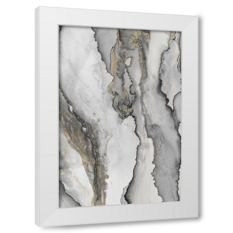 Abstract Ink Fantasy III White Modern Wood Framed Art Print by Haase, Andrea