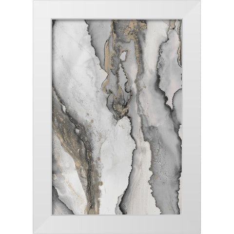 Abstract Ink Fantasy III White Modern Wood Framed Art Print by Haase, Andrea