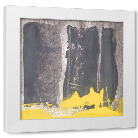6240 Puzzle I White Modern Wood Framed Art Print by Aryai, Sia