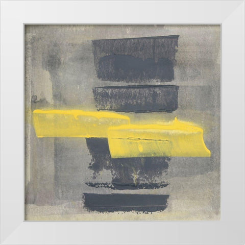 6240 Puzzle II White Modern Wood Framed Art Print by Aryai, Sia