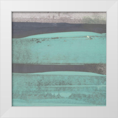 6240 Puzzle IX White Modern Wood Framed Art Print by Aryai, Sia