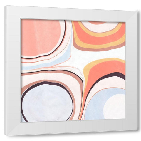 Fluid Rings II White Modern Wood Framed Art Print by Warren, Annie