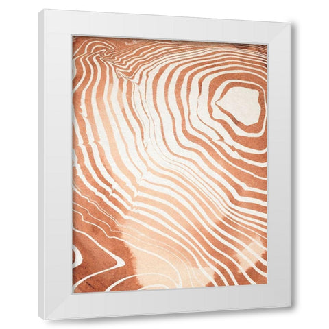 Wood Grain Suminagashi II White Modern Wood Framed Art Print by Warren, Annie