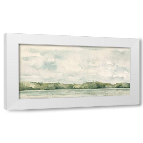 Riverside Views II White Modern Wood Framed Art Print by Caroline, Emma