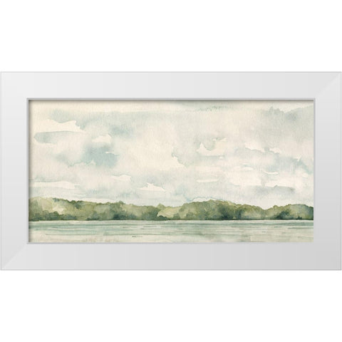Riverside Views II White Modern Wood Framed Art Print by Caroline, Emma