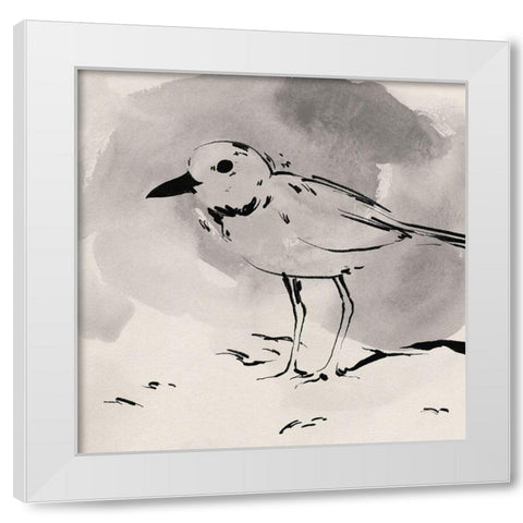 Inky Plover IV White Modern Wood Framed Art Print by Green, Jacob
