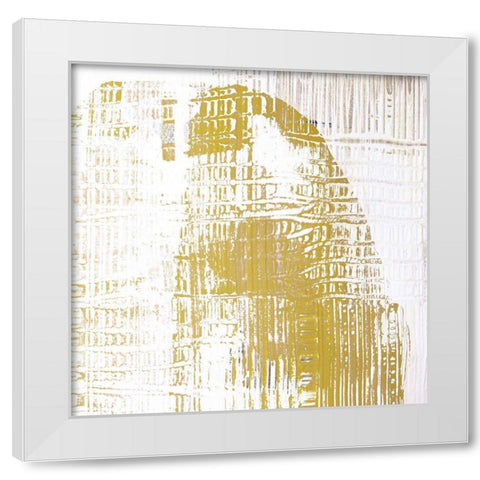 Amaze III White Modern Wood Framed Art Print by Aryai, Sia