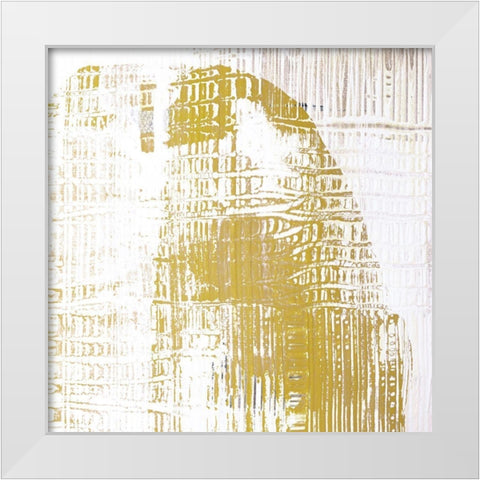 Amaze III White Modern Wood Framed Art Print by Aryai, Sia