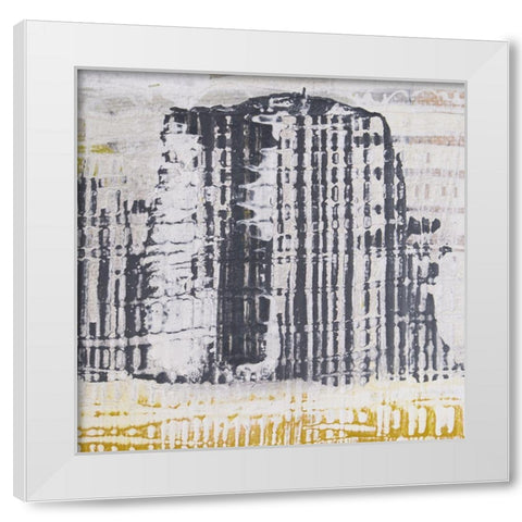 Amaze IV White Modern Wood Framed Art Print by Aryai, Sia