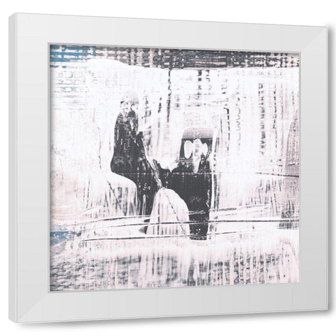 Amaze V White Modern Wood Framed Art Print by Aryai, Sia