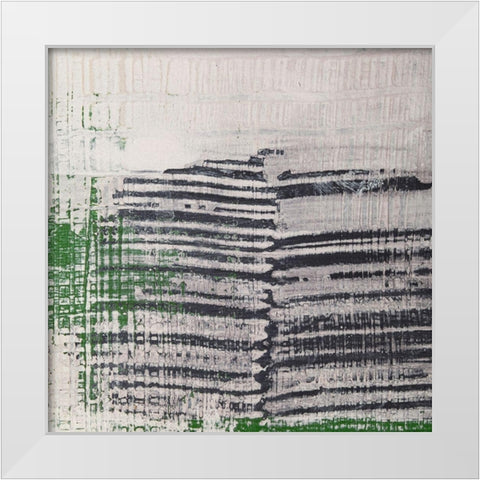 Amaze VIII White Modern Wood Framed Art Print by Aryai, Sia
