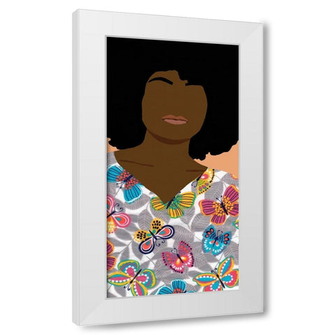 Care Giver I White Modern Wood Framed Art Print by Saunders, Alonzo