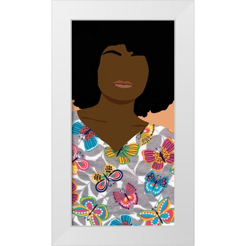 Care Giver I White Modern Wood Framed Art Print by Saunders, Alonzo