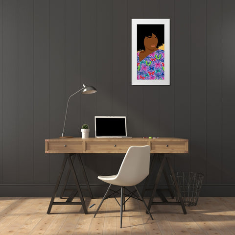 Care Giver II White Modern Wood Framed Art Print by Saunders, Alonzo