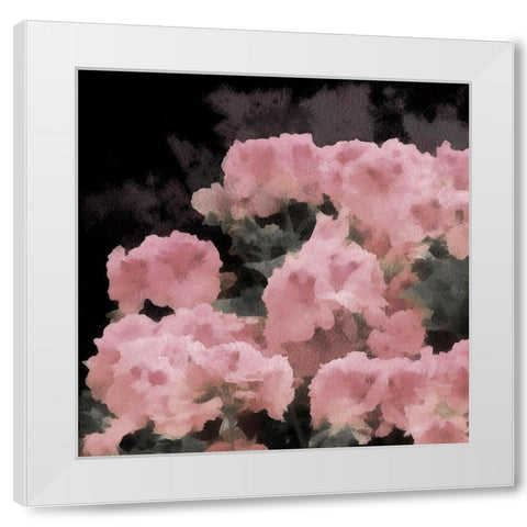 Blush Rush I White Modern Wood Framed Art Print by Saunders, Alonzo