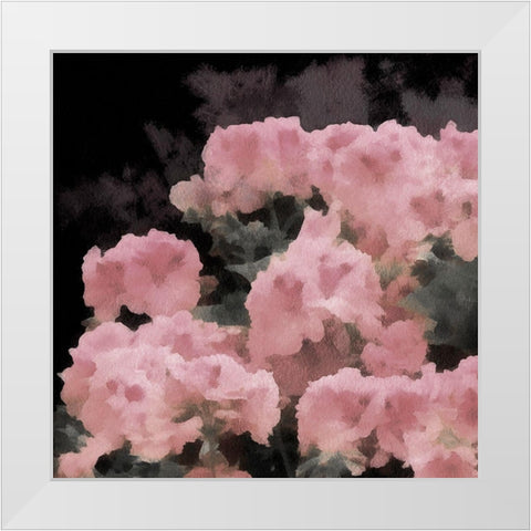 Blush Rush I White Modern Wood Framed Art Print by Saunders, Alonzo
