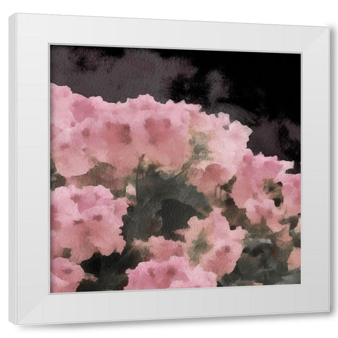 Blush Rush II White Modern Wood Framed Art Print by Saunders, Alonzo